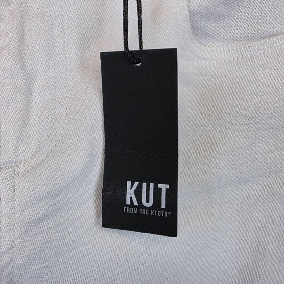Kut From The Kloth Jeans Womens 4 White Donna Ankle Skinny Stretch Denim 126540 - Picture 3 of 16